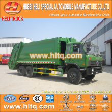 DONGFENG 6x4 16/20 m3 big refuse compression truck diesel engine 210hp with pressing mechanism